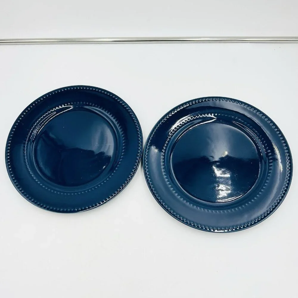 Royal Norfolk Blue Beaded Edge Rim 10.5